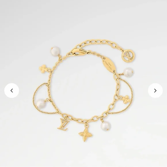 🔥 LOUIS VUITTON BLOOMING PEARLS BRACELET FULL INCLUSION PRESTINE SIZE 7” - Picture 8 of 12